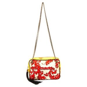 D&G Multicolor Ouilted Printed
Canvas Lily Glam Shoulder Bag